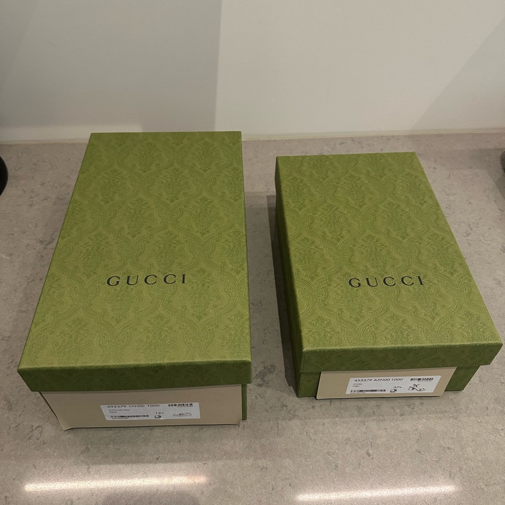 2 Gucci shoe boxes in great conditions